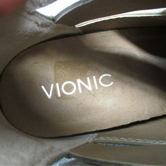 Vionic Shoes Womens Size 7 Rory Brown Leather Ankle Boots - Picture 9 of 11